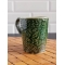 Kubek ceramiczny, zielony, akant 500ml